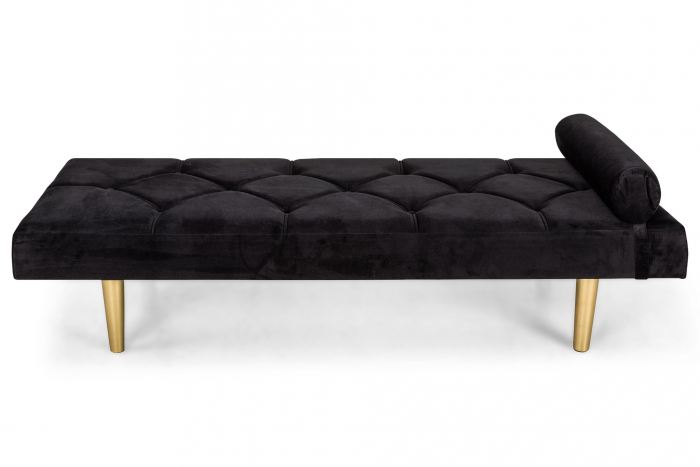 Pat de zi Diana, Negru, 185x40x75 cm [2]