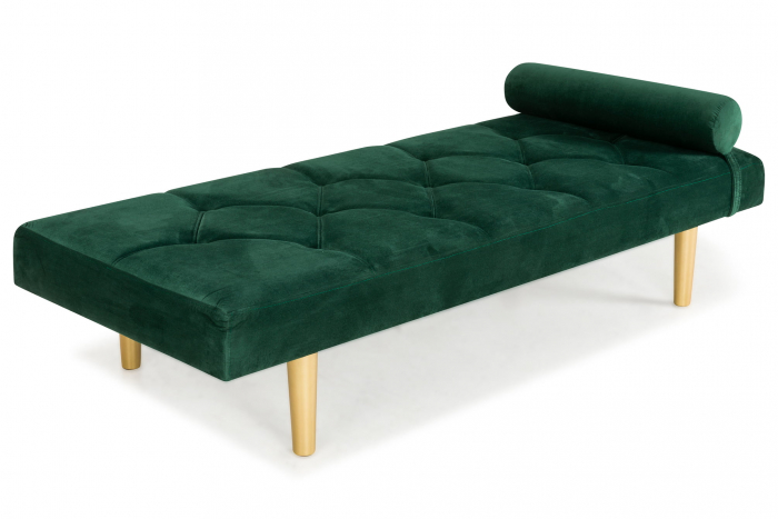 Pat de zi Diana, Verde inchis, 185x40x75 cm [3]