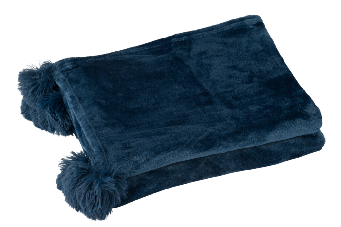 Patura plaid, Blanita, Albastru, 170x130x1 [2]