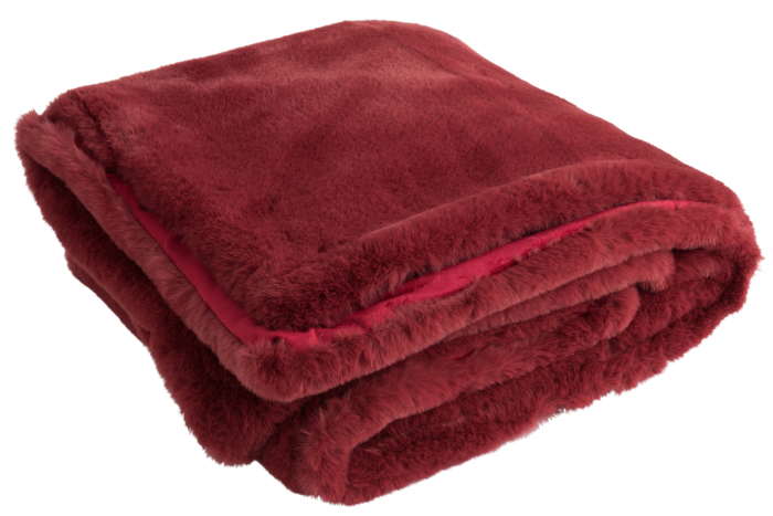 Patura plaid, Blanita, Rosu, 180x130x3 [1]