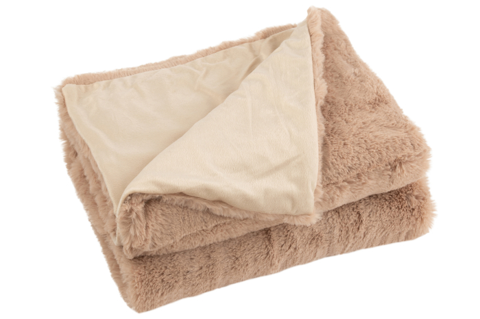 Patura plaid, Blanita, Roz, 180x130x3 [1]