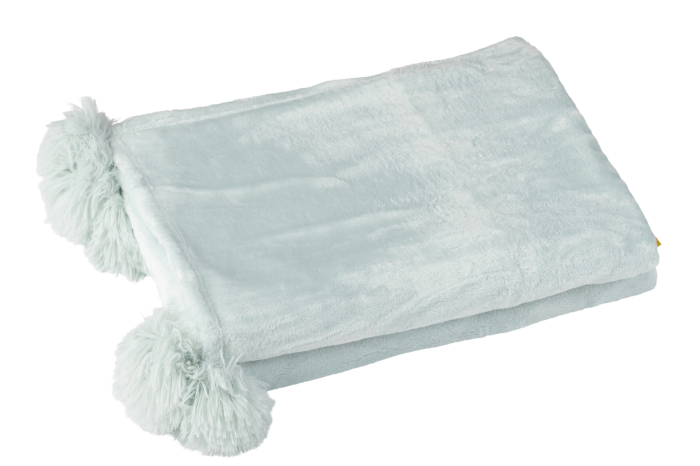Patura plaid, Material sintetic, Albastru, 170x130x1 [2]