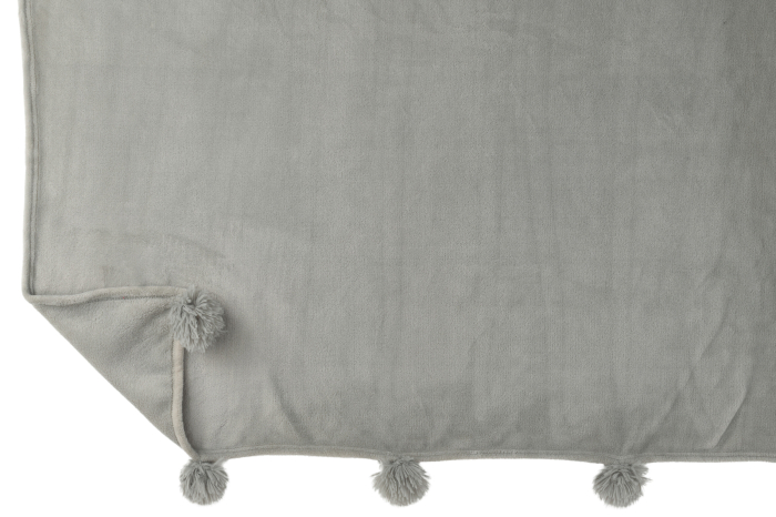 Patura plaid, Material sintetic, Gri, 170x130x1 [3]