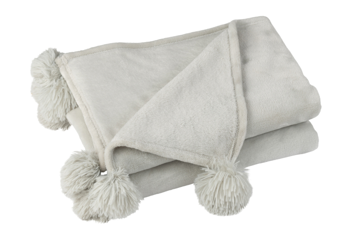 Patura plaid, Material sintetic, Gri, 170x130x1 [1]