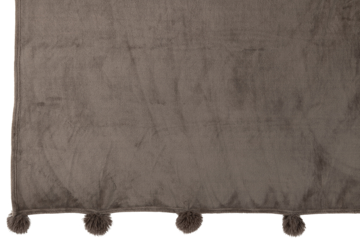 Patura plaid, Material sintetic, Gri, 170x130x1 [4]