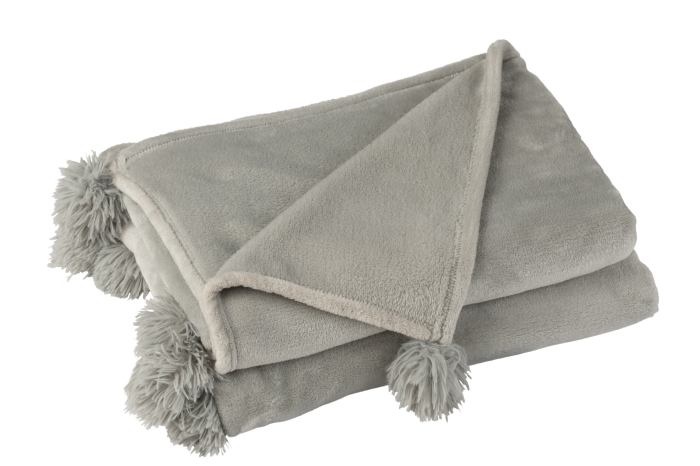 Patura plaid, Material sintetic, Gri, 170x130x1 [1]