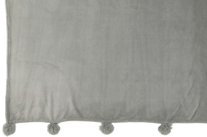 Patura plaid, Material sintetic, Gri, 170x130x1 [4]