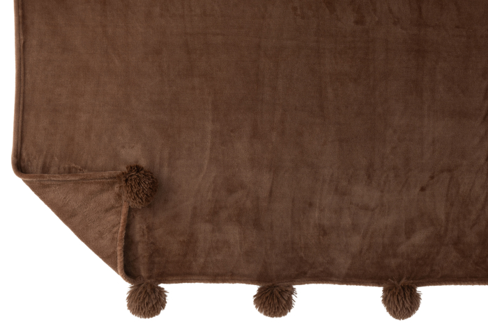 Patura plaid, Material sintetic, Maro, 170x130x1 [3]