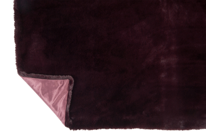 Patura plaid, Material sintetic, Rosu, 180x130x3 [4]