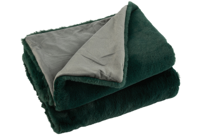 Patura plaid, Material sintetic, Verde, 180x130x3 [1]