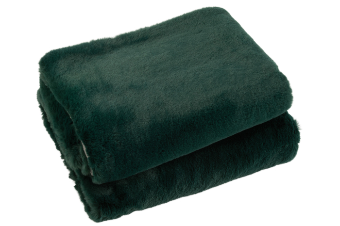 Patura plaid, Material sintetic, Verde, 180x130x3 [2]