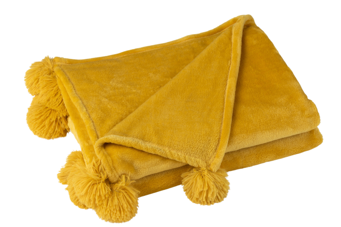 Patura plaid, Textil, Ocru, 170x130x1 [1]