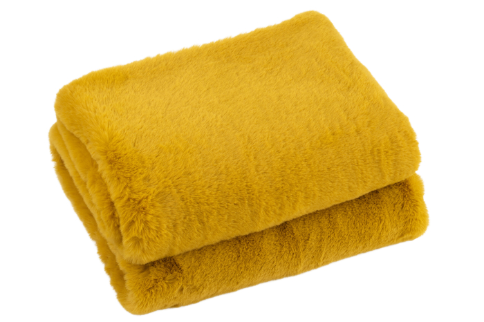 Patura plaid, Textil, Ocru, 180x130x2 [2]