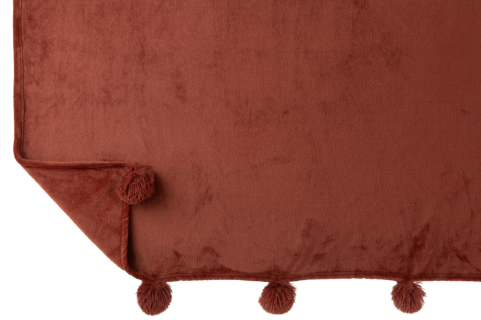 Patura plaid, Textil, Rosu, 170x130x1 [3]