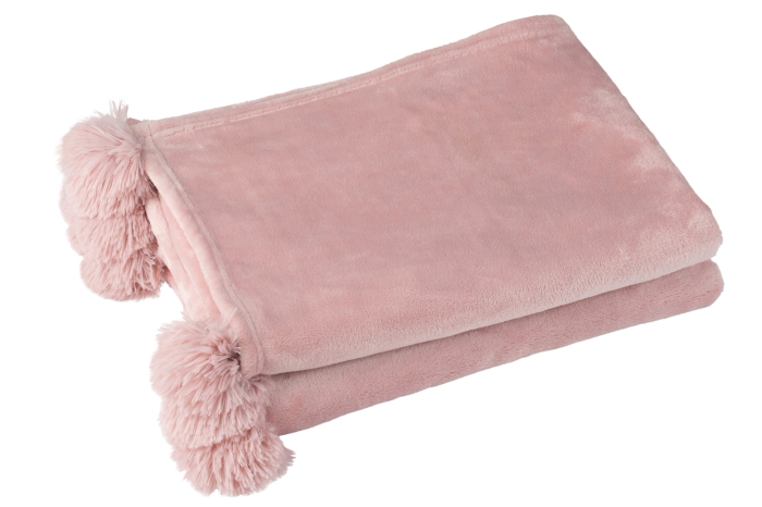 Patura plaid, Textil, Roz, 170x130x1 [2]