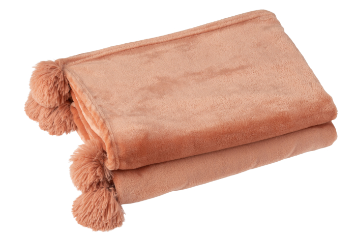 Patura plaid, Textil, Roz, 170x130x1 [2]