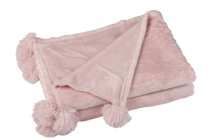 Patura plaid, Textil, Roz, 170x130x1 [1]