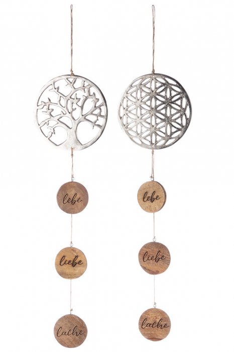 Pendant aluminu tree/flower of life Set 2 [2]