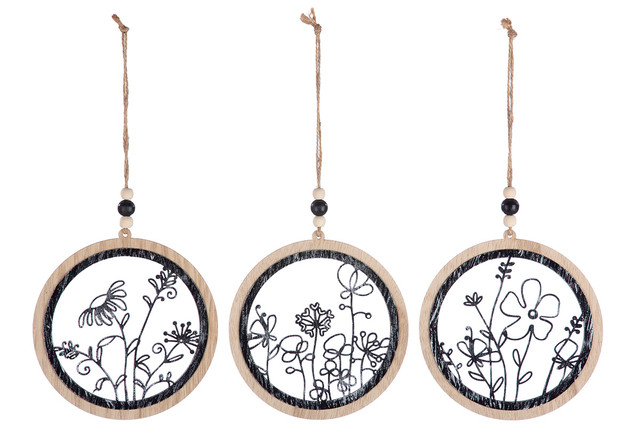 Pendant MDF/Metal Set 3 [2]
