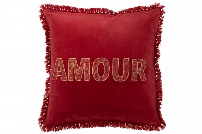 Pernă Amour Textil Roșu/Auriu [1]