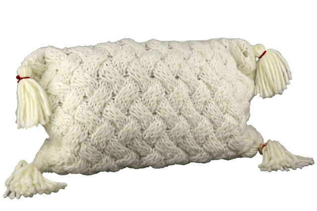 Perna decorativa, CURLEY, alb, 30X50X cm [2]