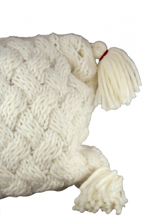 Perna decorativa, CURLEY, alb, 30X50X cm [3]