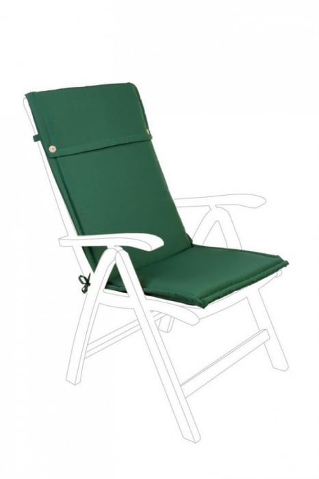 Perna pentru scaun Poly180, Poliester, Verde, 50x120x3 cm