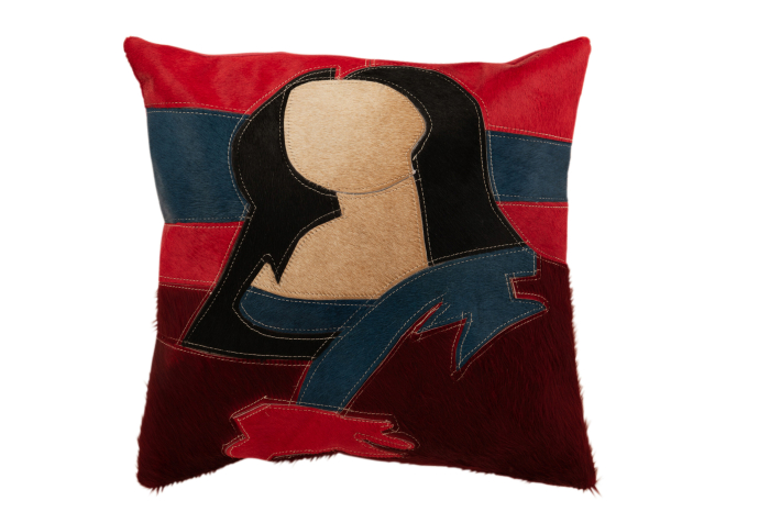 Perna, Piele, Rosu, 45x45x4 [1]