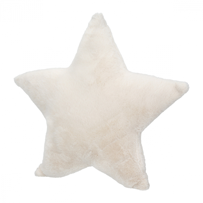 Pernă, Star, Plush, Pânză, crem, gri, PU 4, 2 buc. asortate, L. 13 cm, L. 45 cm, H. 43 cm [3]