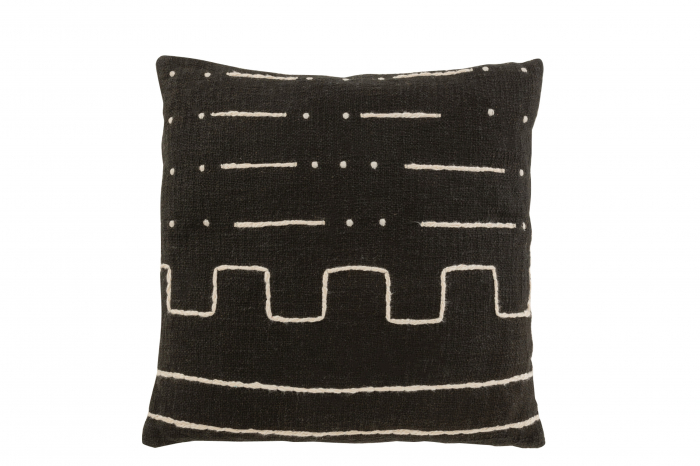 Perna, Textil, Negru, 43x43x15
