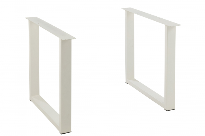 Picioare masa dining, Metal , Alb , 86x18x72 [2]