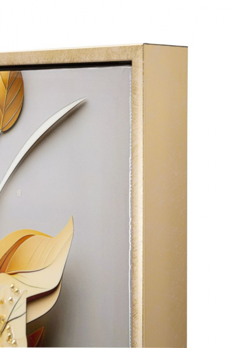 Pictură pe pânză lăcuită, FLORA ramă inclusă 42x3,5x62 cm [4]