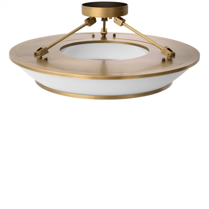 Plafoniera Ferette, finisaj din alamă cu aspect vintage, Dims: Ø 61 | H. 21.5 | bottom ring Ø 45 cm  (CM) [3]
