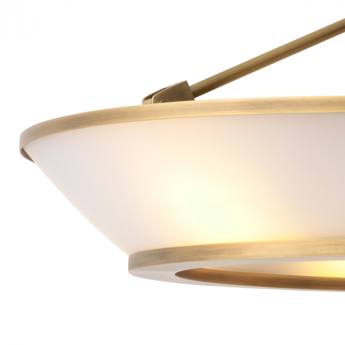 Plafoniera Ferette, finisaj din alamă cu aspect vintage, Dims: Ø 61 | H. 21.5 | bottom ring Ø 45 cm  (CM) [4]