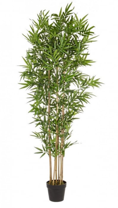 Planta artificiala BAMBOO, plastic, verde, 70x70x185cm