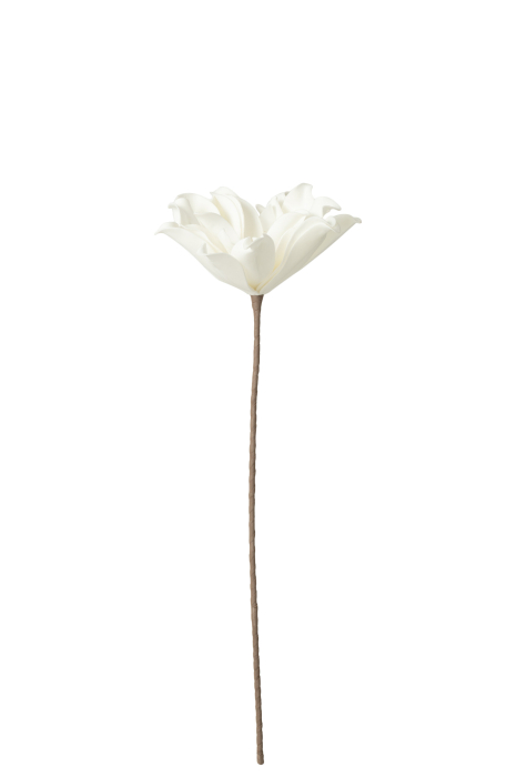 Planta artificiala, Material sintetic, Alb , 28x28x71 [2]