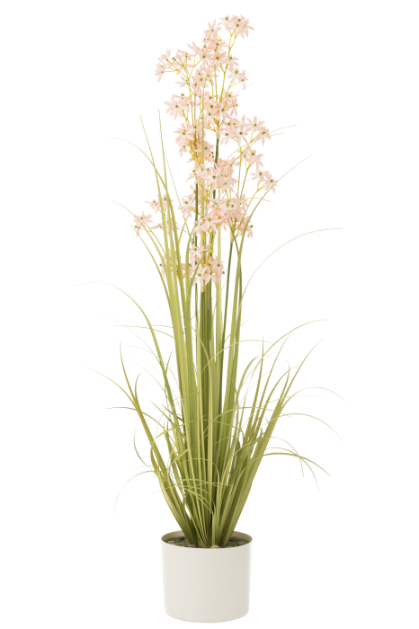 Planta artificiala, Material sintetic, Roz, 25.5x25.5x160 [1]
