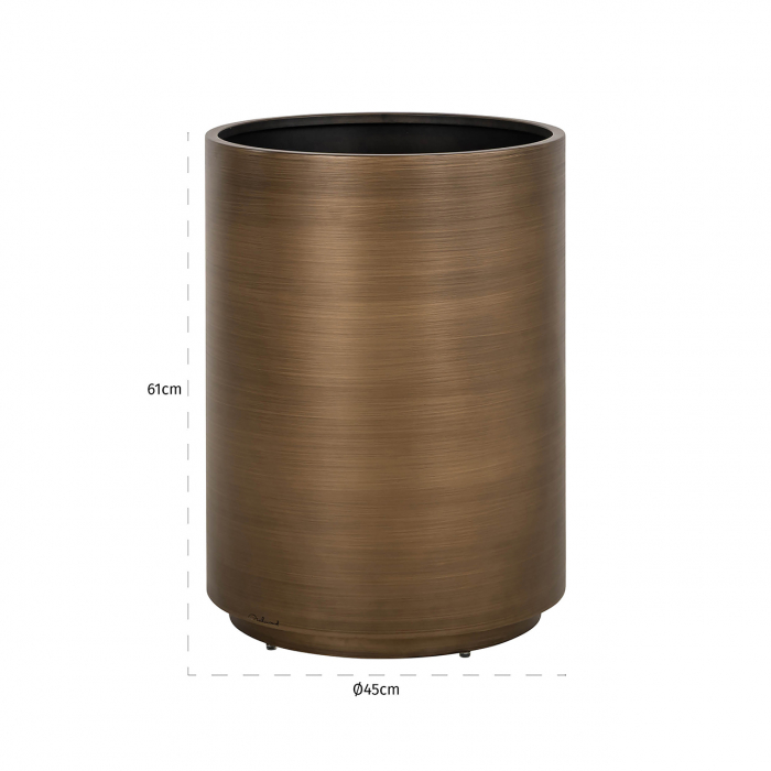 Jardiniera Dira 45Ø (aur periat), Dims: 61.0 x 45.0 x 45.0 cm [2]