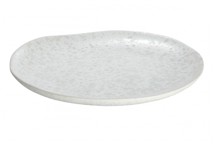 Platou decorativ Branco, ceramica, alb, 3x28 cm