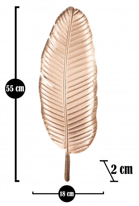 Platou decorativ Glam - B -, Fier, Aramiu, 55x18x2 cm [7]