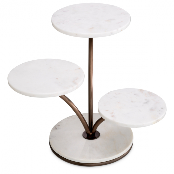 Platou tort, Anza, finisaj bronz, Dims: L. 50 | W. 50 | H. 40  (CM) [4]