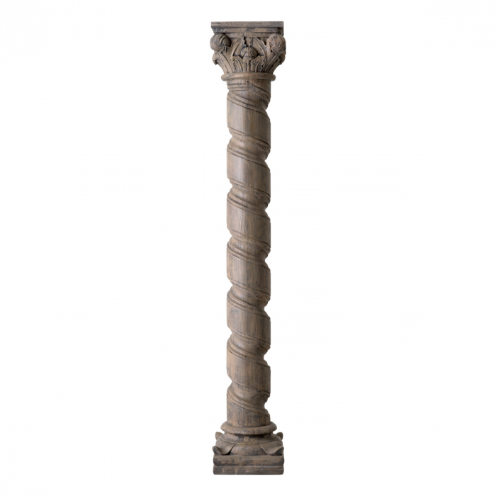 Postament Veneto finisaj antic, Dims: W. 35 | D. 35 | H. 220  (CM) [3]
