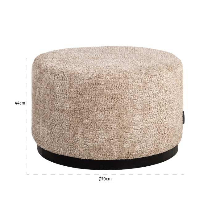 Pouffe & Footstool Kindal customized 70Ø [2]