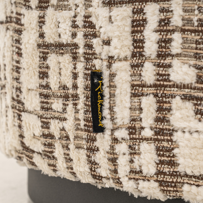 Puf Lexie 70Ø (Dalia 11 crem), Dims: 42.0 x 70.0 x 70.0 cm [2]