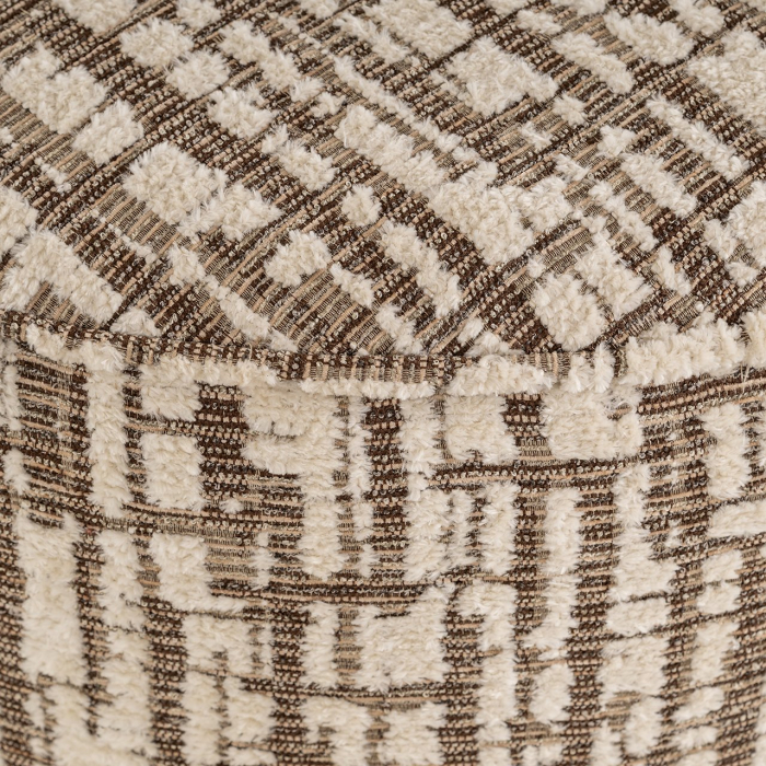 Puf Lexie 70Ø (Dalia 11 crem), Dims: 42.0 x 70.0 x 70.0 cm [3]