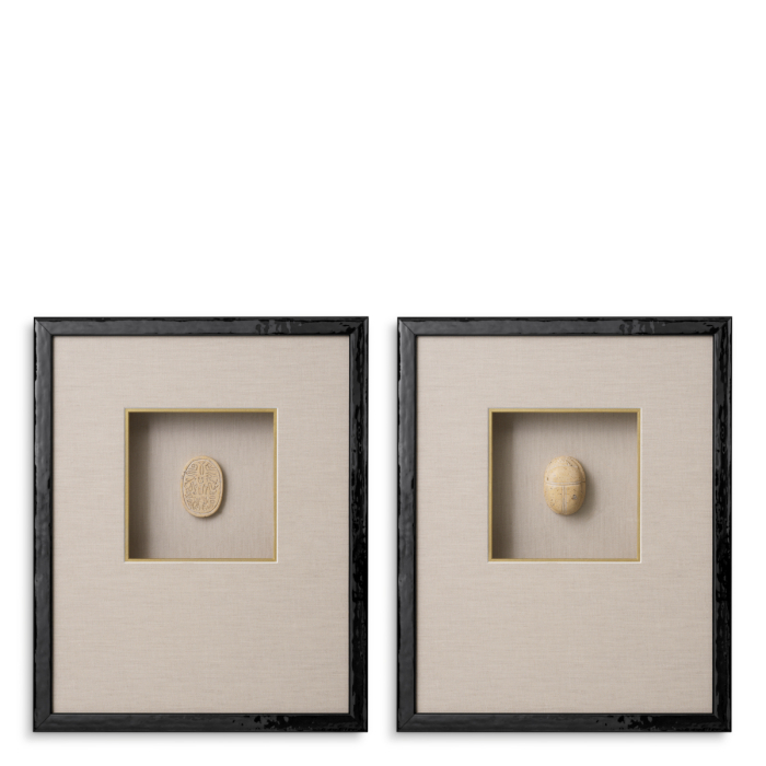 Print decoratiuni murale cu incrustatii Menes, Set de 2 |W. 44 | D. 6 | H. 54 cm | per frame [1]