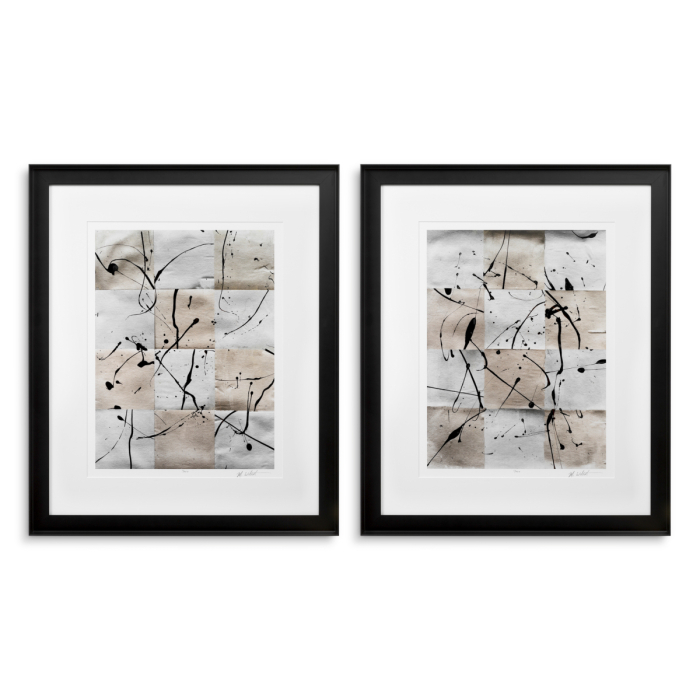 Print Ink Casting de Michael Willett, set de 2 |W. 78.5 | D. 4 | H. 93.5 cm | per frame [1]