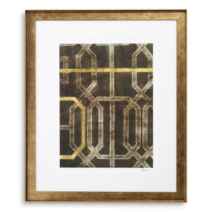Print Trellis Pattern de Ethan Harper II set de 2 |W. 78.5 | D. 4 | H. 93.5 cm | per frame [2]