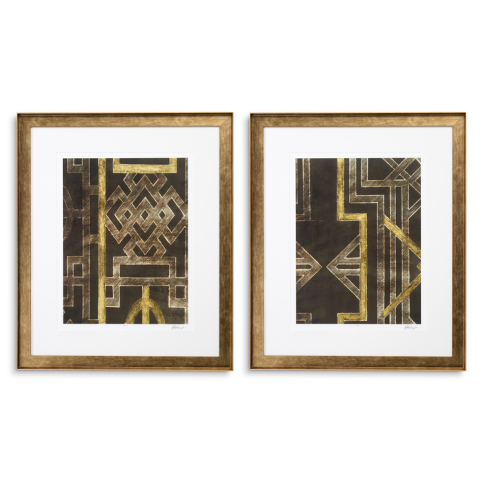 Print Trellis Pattern de Ethan Harper, set de 2 |W. 78.5 | D. 4 | H. 93.5 cm | per frame [1]