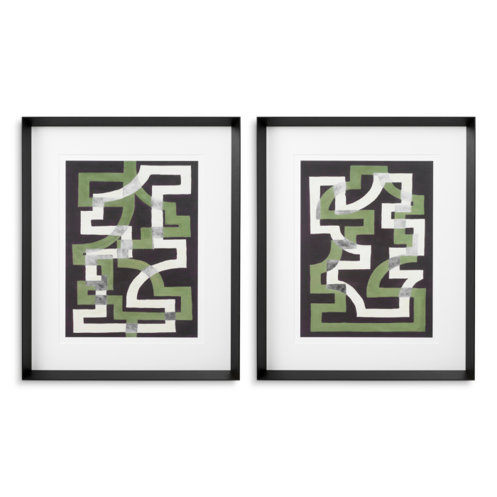 Print, Window Trellis de Michael Willett, Set de 2 |W. 74 | D. 6 | H. 89 cm | per frame [1]
